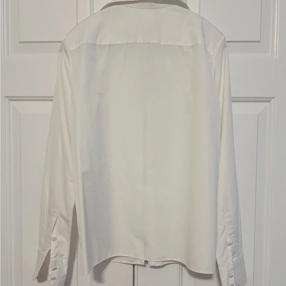 rag & bone White Zip-Up jacket/Blouse - Picture 3 of 3